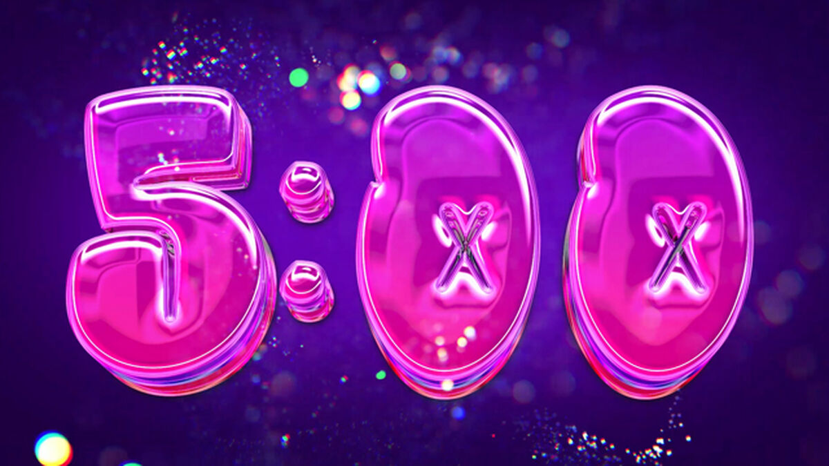 Pink Bubble Neon Future Countdown image number null